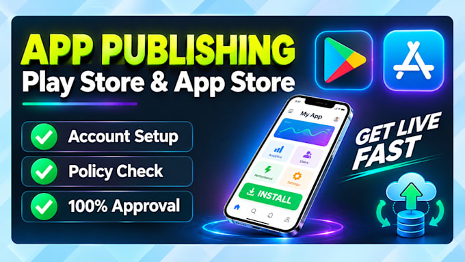 publish, upload, or setup your android or ios app on google play store an