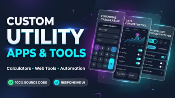 develop a custom utility app, calculator, web tool micro saas tool