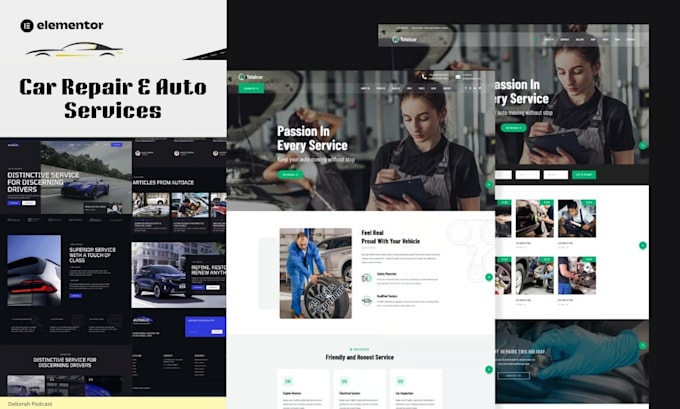 build a clear website for your auto repair shop