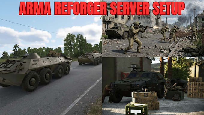configure your arma reforger server, install mods, weapons and custom assets