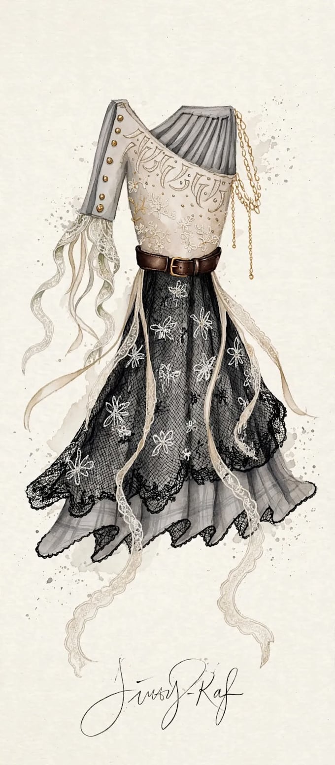 create dress design sketches