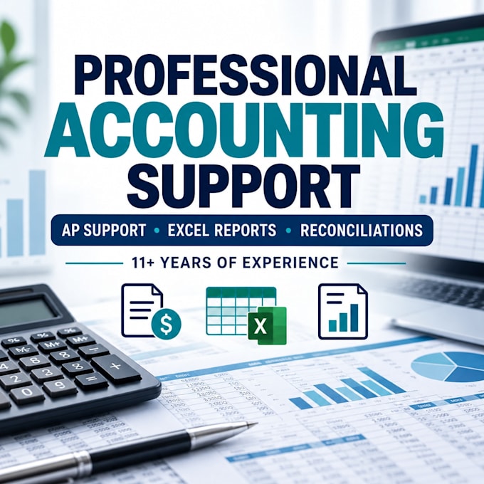 provide accounting data entry, ap support, and excel reconciliations