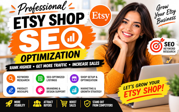 grow etsy shop with etsy SEO, etsy shop setup