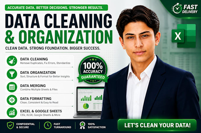 clean data in excel, merge, spilit and organize excel data