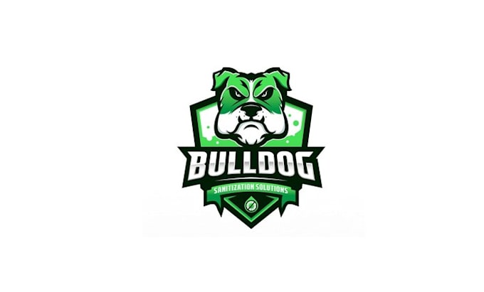 design animal bulldog sanitization solutions logo