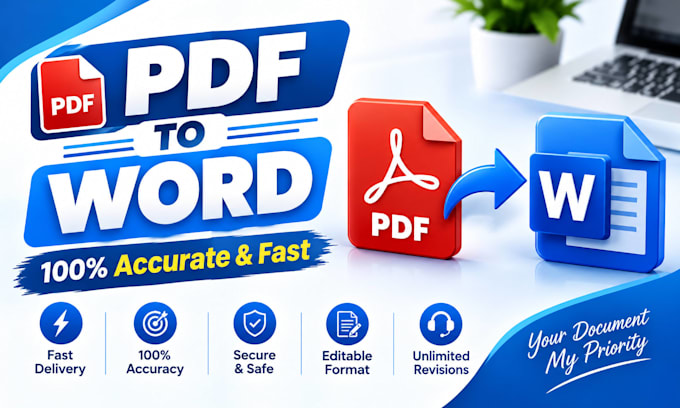 convert pdf to word and retype documents fast