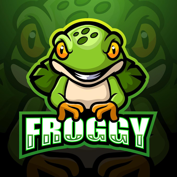 do pleasant lovely frog logo for your business