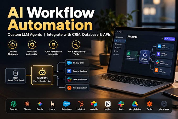 build agentic ai workflow automation with custom llm agents