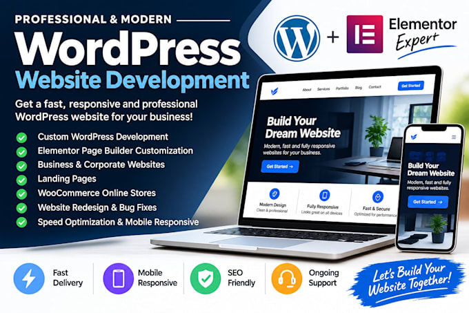 develope any language wordpress webiste