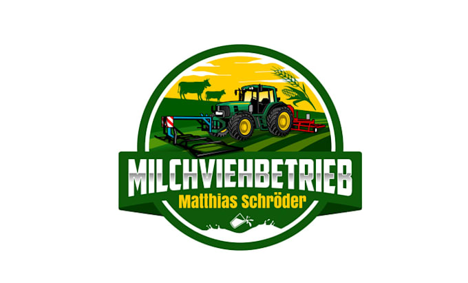 design monogram organic agriculture logo