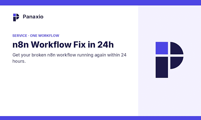 fix your broken n8n workflow within 24 hours