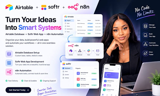 airtable expert custom airtable database setup crm dashboard softr web app