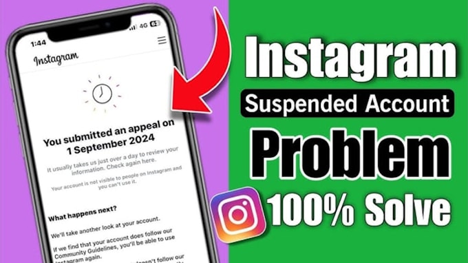 restore instagram page, ig profile unbanning issues