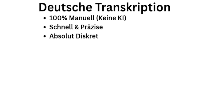 transcribe german audio or video accurately