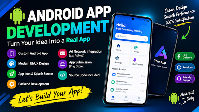 develop a simple android app with a modern user interface