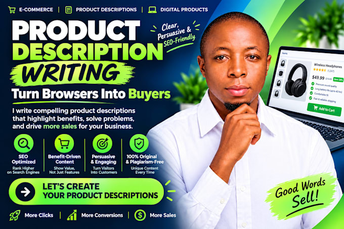 write SEO product description that turn browsers into buyers