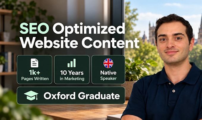 write SEO website content and copy that informs and converts