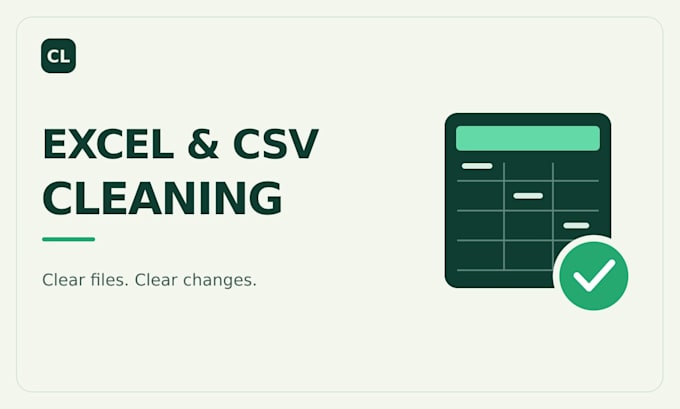 clean and format excel spreadsheets and CSV data