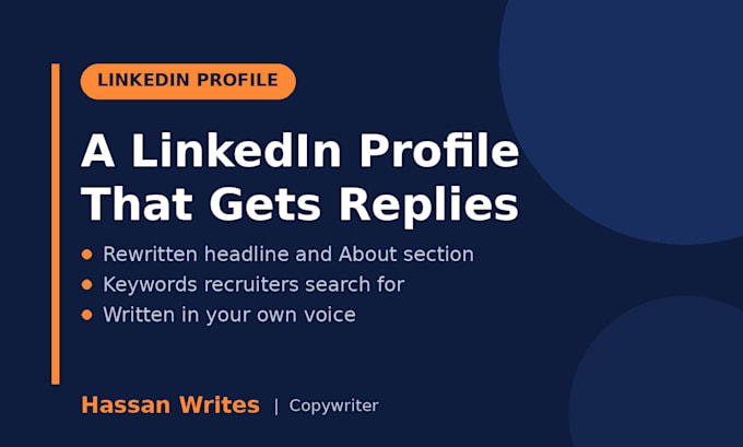 rewrite your linkedin profile headline and about section