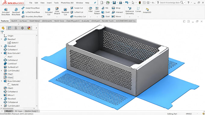 custom plastic enclosure, electronic housing iot dfm injection solidworks cad