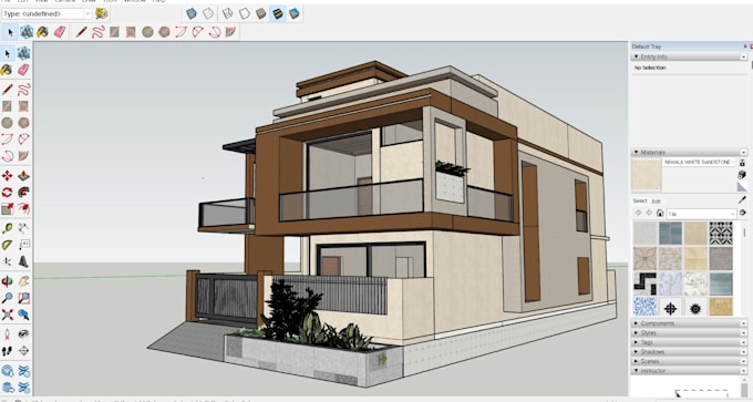 create 3d house models in sketchup