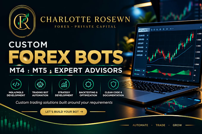 develop custom metatrader 4,5 trading bots and expert advisor