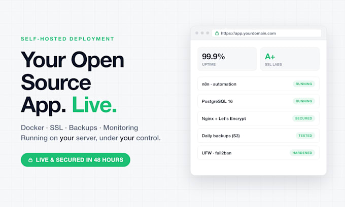 self host and deploy any open source app on your vps with docker