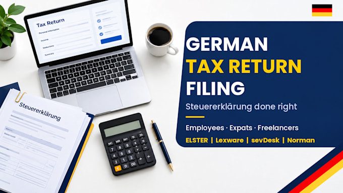 file german tax return using lexware, sevdesk, norman or elster