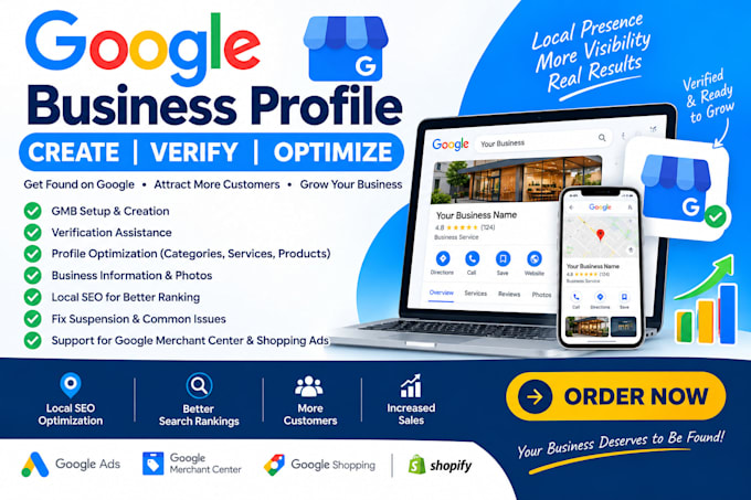 create gmb verify and optimize your google my business profile