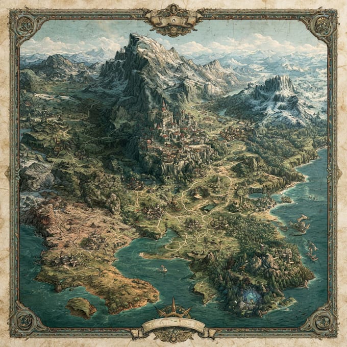 create a top down fantasy battle map for tabletop rpgs