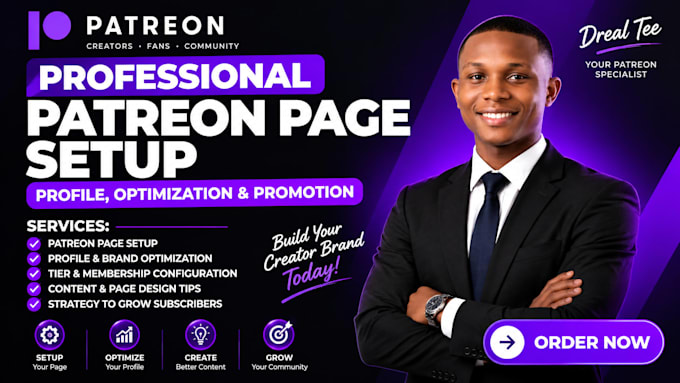 set up, optimize and manage your patreon page growth