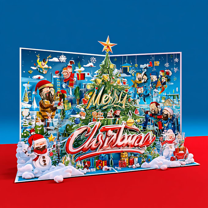 create a custom christmas card