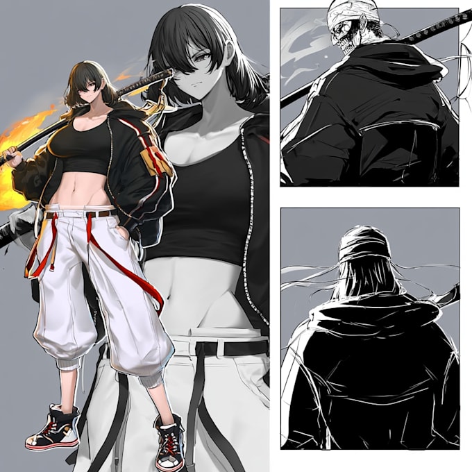do anime character art