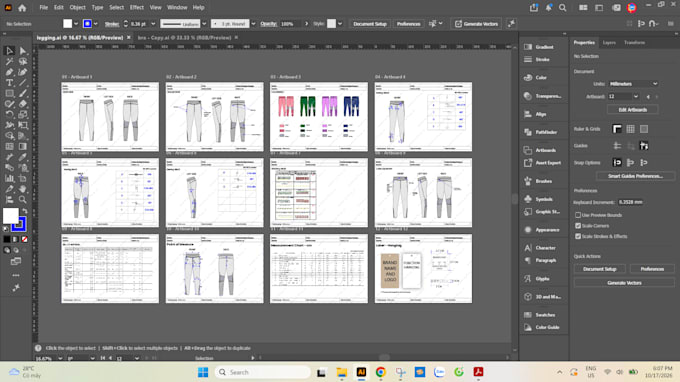 create comprehensive tech pack