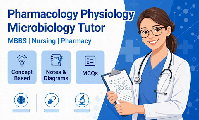tutor pharmacology physiology microbiology