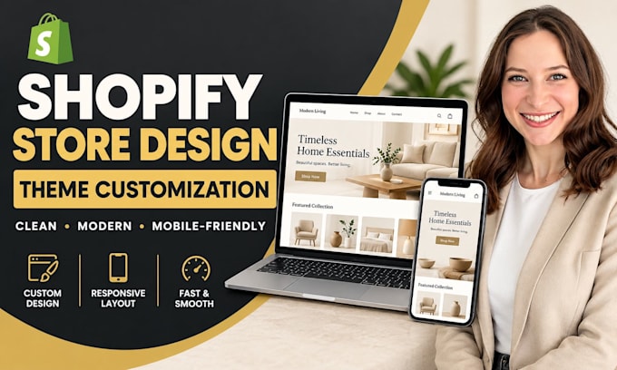 design and customize a professional shopify store