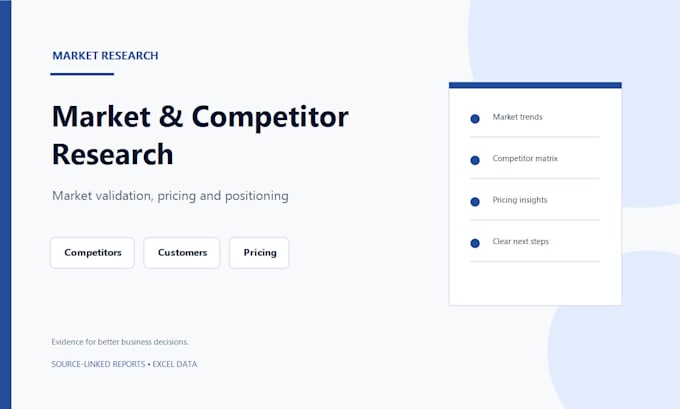 conduct market and competitor research