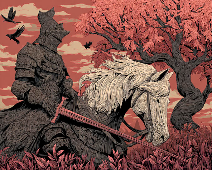 create custom linocut illustrations for books and magazines