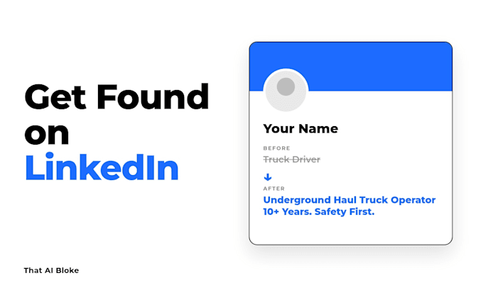 rewrite and optimize your linkedin profile to get found