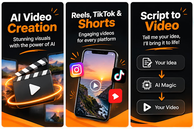ai assisted short videos with scripts and visuals