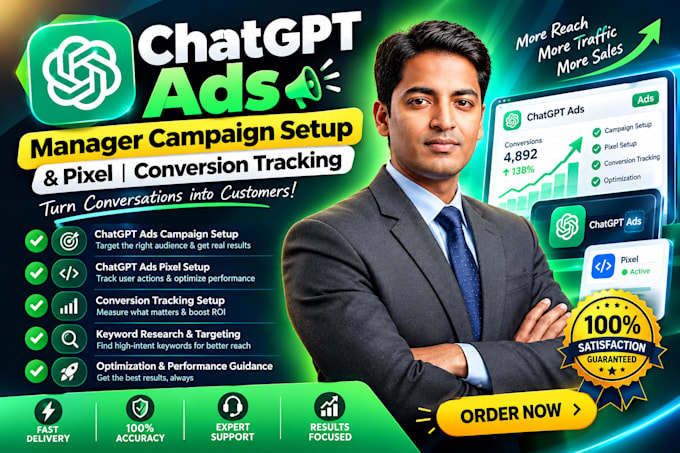 set up chatgpt ads manager pixel and conversion tracking