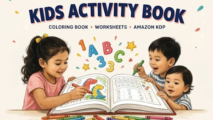 format kids activity books and coloring books for KDP