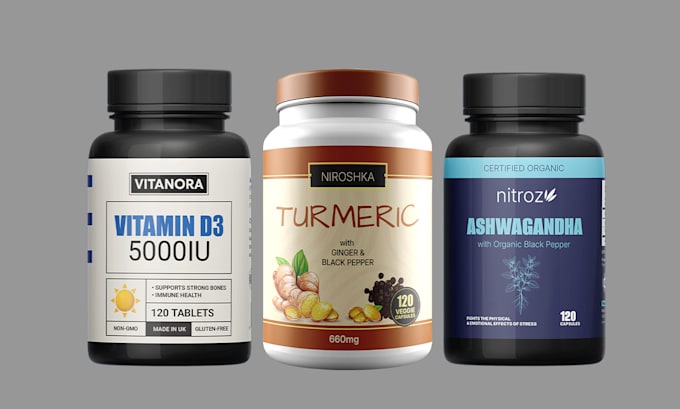 design professional supplement label