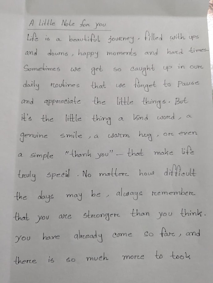 write neat and beautiful handwritten notes