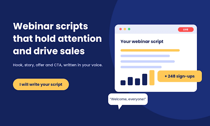 write a high converting webinar script