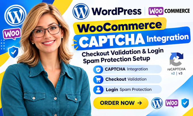 woocommerce captcha integration checkout validation login spam protection setup