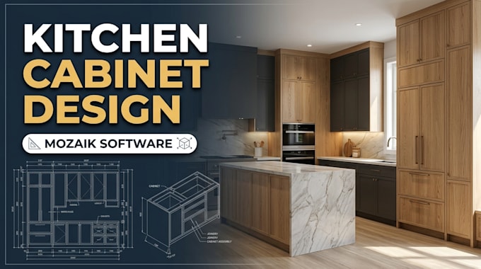 design kitchen cabinets and bathroom vanities in mozaik software