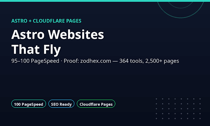 build a lightning fast astro website with cloudflare hosting