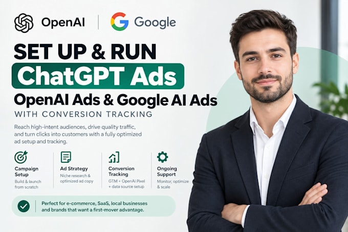 setup and run chatgpt ads openai ads ai overview ads with conversion tracking