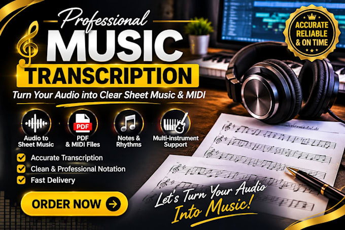 transcribe music into sheet music, notes, and midi